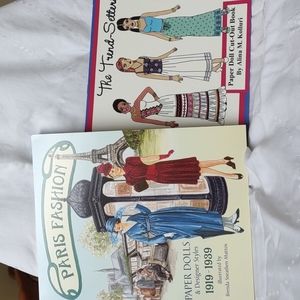 Paper Doll Books- Lot of 2, Parisian Fashion 1919-1939 & The Trend Setters